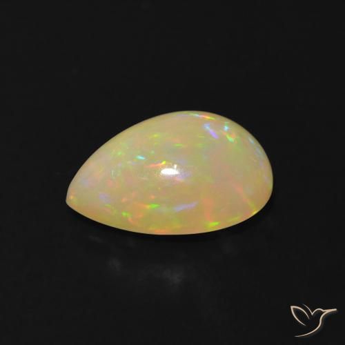 9,17 ctw natürlicher Mehrfarbig Opal, Birnenform, Transparent