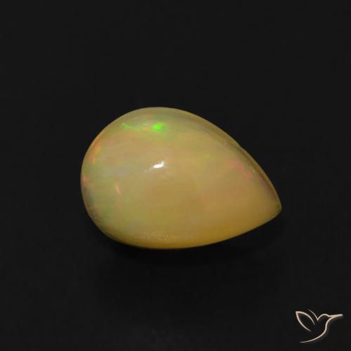 0.58ct Natürlicher Mehrfarbig Opal, Birnenform, Transparent