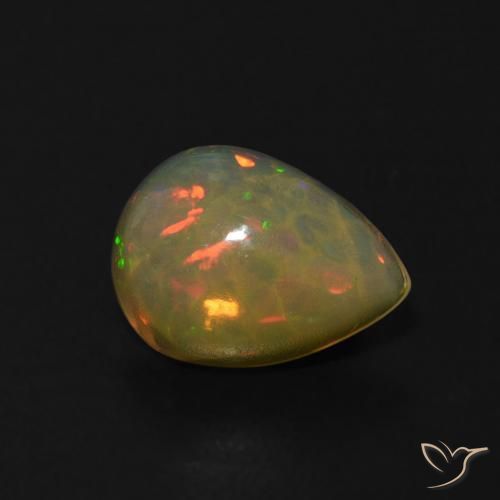 9,17 ctw natürlicher Mehrfarbig Opal, Birnenform, Transparent