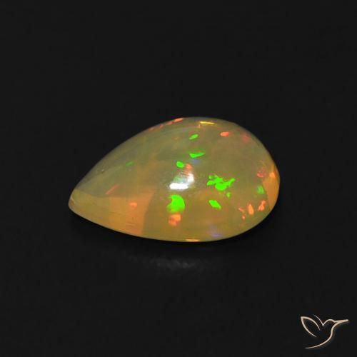 9,17 ctw natürlicher Mehrfarbig Opal, Birnenform, Transparent