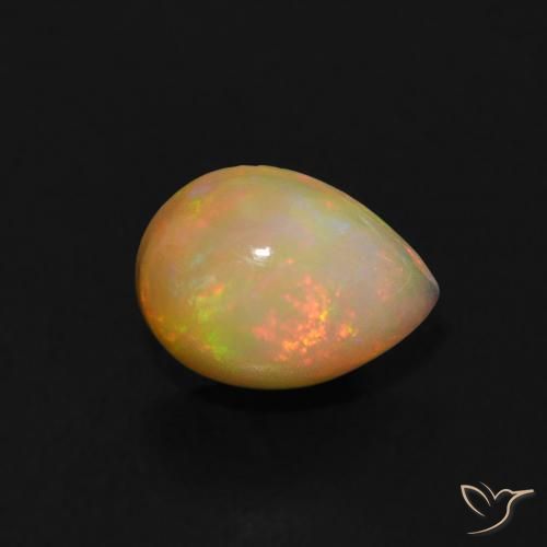 9,17 ctw natürlicher Mehrfarbig Opal, Birnenform, Transparent