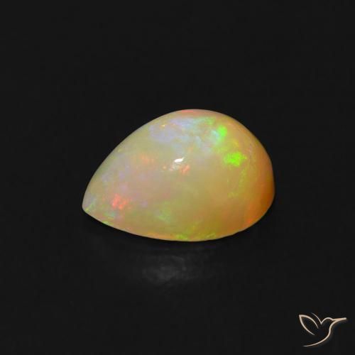 9,17 ctw natürlicher Mehrfarbig Opal, Birnenform, Transparent