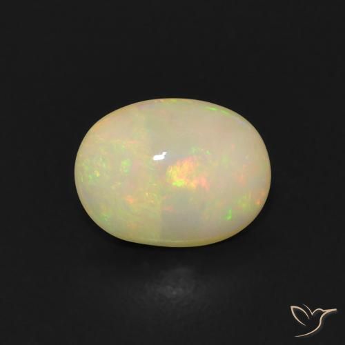 0.78ct Natürlicher Mehrfarbig Opal, Oval, Transparent, Photo A