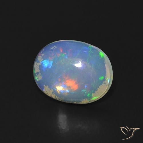 9,17 ctw natürlicher Mehrfarbig Opal, Oval, Transparent