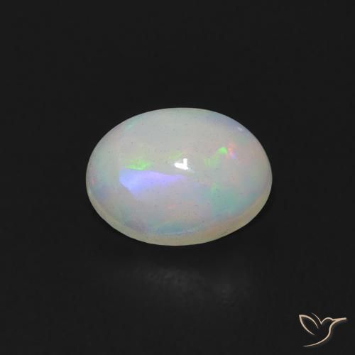 0.59ct Natürlicher Mehrfarbig Opal, Oval, Transparent