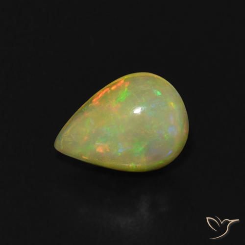 9,17 ctw natürlicher Mehrfarbig Opal, Birnenform, Transparent