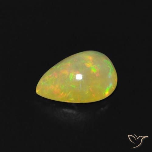 9,17 ctw natürlicher Mehrfarbig Opal, Birnenform, Transparent