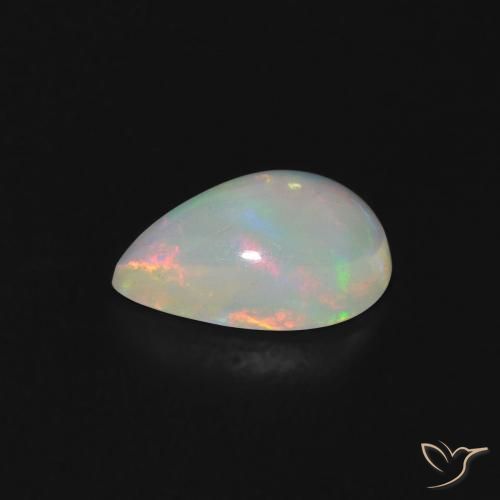 9,17 ctw natürlicher Mehrfarbig Opal, Birnenform, Transparent