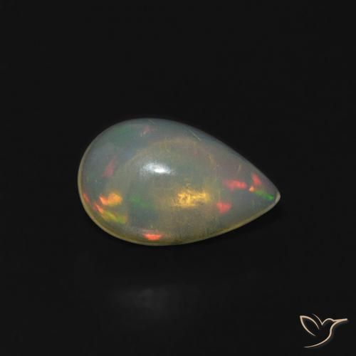 9,17 ctw natürlicher Mehrfarbig Opal, Birnenform, Transparent