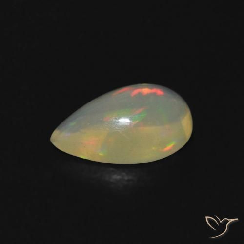 9,17 ctw natürlicher Mehrfarbig Opal, Birnenform, Transparent