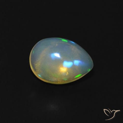 9,17 ctw natürlicher Mehrfarbig Opal, Birnenform, Transparent
