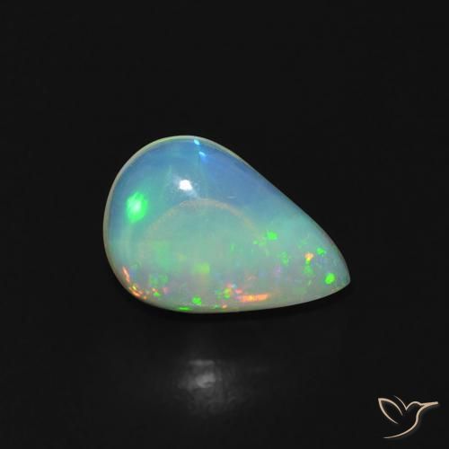 9,17 ctw natürlicher Mehrfarbig Opal, Birnenform, Transparent