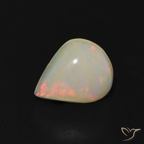 9,17 ctw natürlicher Mehrfarbig Opal, Birnenform, Transparent