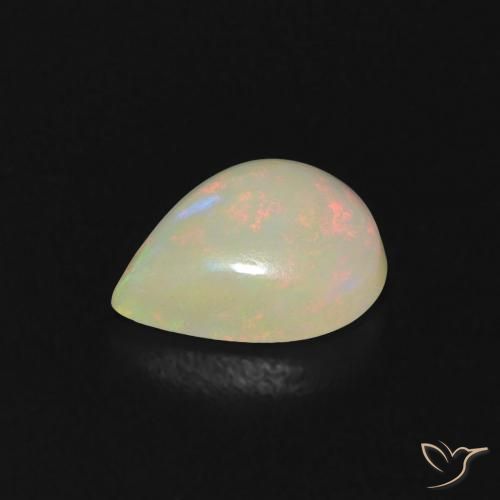 9,17 ctw natürlicher Mehrfarbig Opal, Birnenform, Transparent