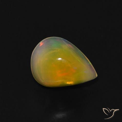 9,17 ctw natürlicher Mehrfarbig Opal, Birnenform, Transparent