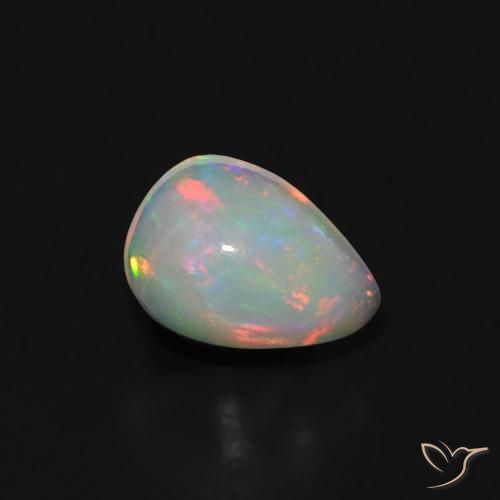 9,17 ctw natürlicher Mehrfarbig Opal, Birnenform, Transparent