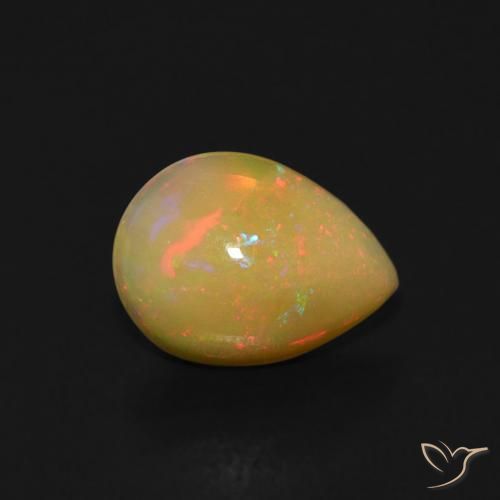 9,17 ctw natürlicher Mehrfarbig Opal, Birnenform, Transparent