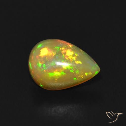 9,17 ctw natürlicher Mehrfarbig Opal, Birnenform, Transparent