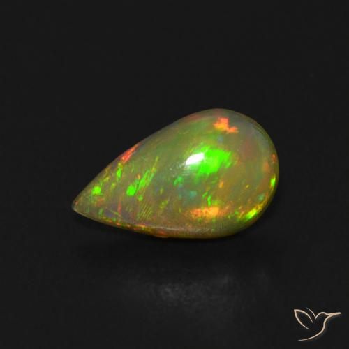 9,17 ctw natürlicher Mehrfarbig Opal, Birnenform, Transparent