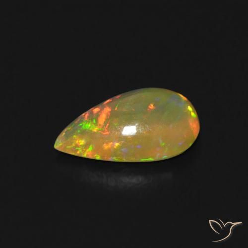 9,17 ctw natürlicher Mehrfarbig Opal, Birnenform, Transparent
