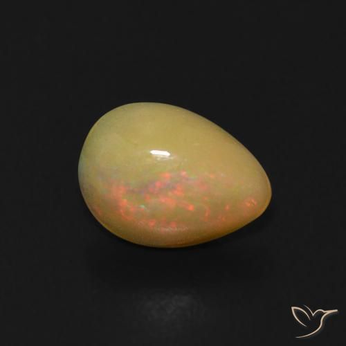 9,17 ctw natürlicher Mehrfarbig Opal, Birnenform, Transparent
