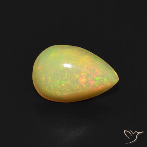 9,17 ctw natürlicher Mehrfarbig Opal, Birnenform, Transparent