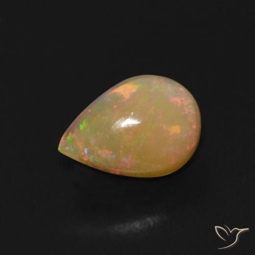 9,17 ctw natürlicher Mehrfarbig Opal, Birnenform, Transparent