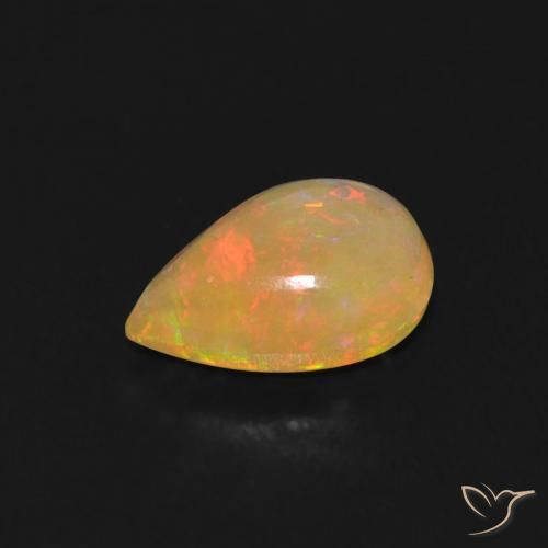 9,17 ctw natürlicher Mehrfarbig Opal, Birnenform, Transparent