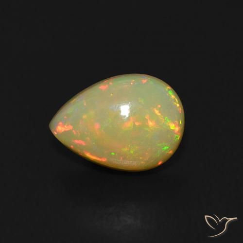 9,17 ctw natürlicher Mehrfarbig Opal, Birnenform, Transparent