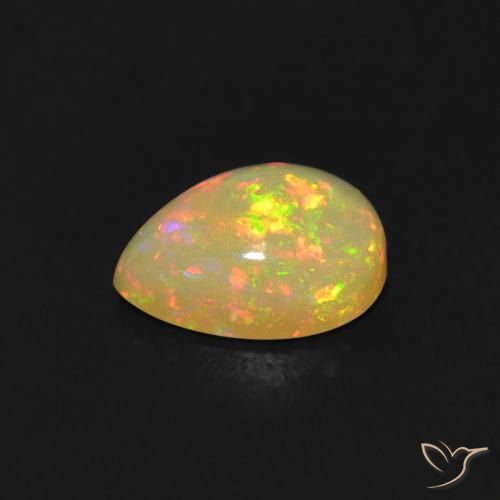 9,17 ctw natürlicher Mehrfarbig Opal, Birnenform, Transparent