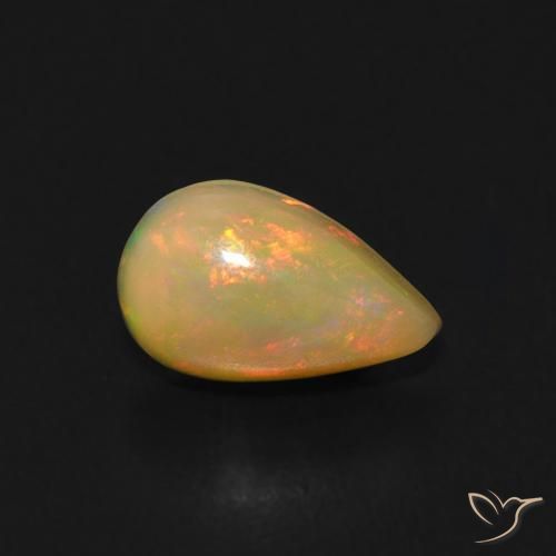 9,17 ctw natürlicher Mehrfarbig Opal, Birnenform, Transparent