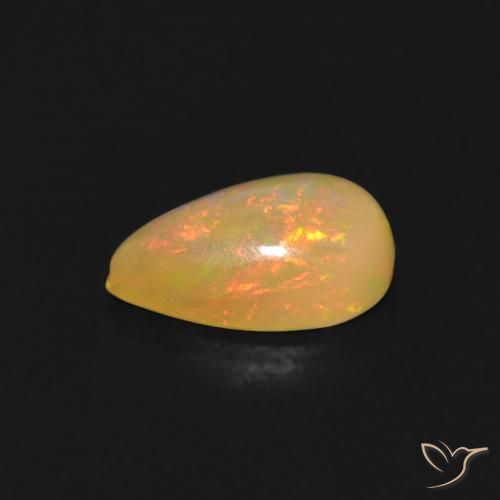 9,17 ctw natürlicher Mehrfarbig Opal, Birnenform, Transparent