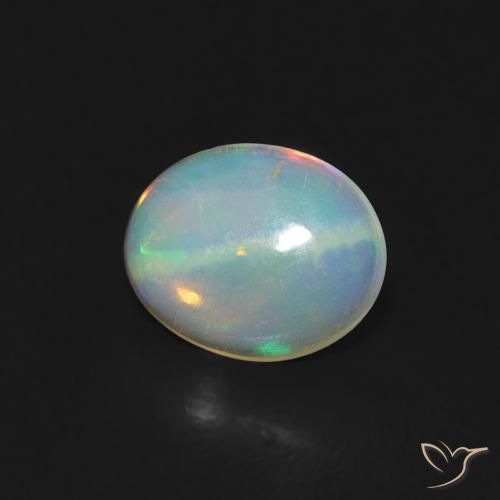 9,17 ctw natürlicher Mehrfarbig Opal, Oval, Transparent