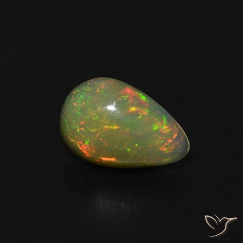 9,17 ctw natürlicher Mehrfarbig Opal, Birnenform, Transparent