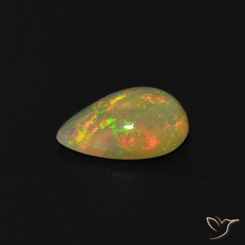 9,17 ctw natürlicher Mehrfarbig Opal, Birnenform, Transparent