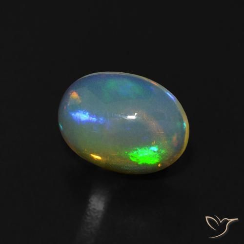 9,17 ctw natürlicher Bläulich-weiß Opal, Oval, Transparent