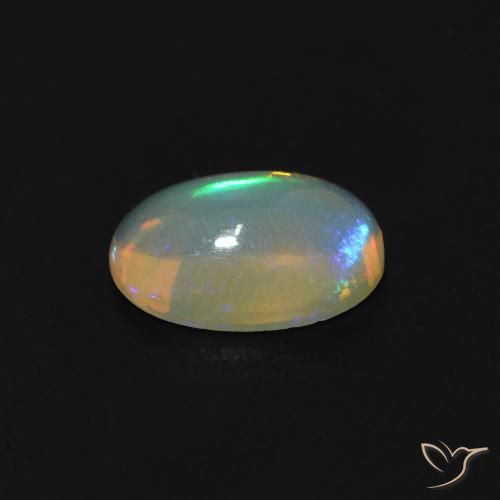 9,17 ctw natürlicher Bläulich-weiß Opal, Oval, Transparent