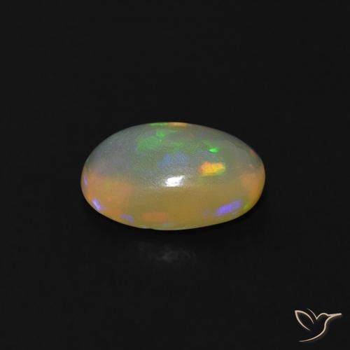 9,17 ctw natürlicher Bläulich-weiß Opal, Oval, Transparent