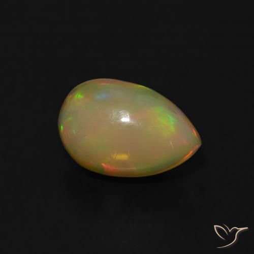9,17 ctw natürlicher Mehrfarbig Opal, Birnenform, Transparent