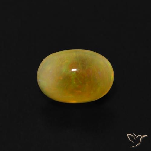 0.49ct Natürlicher Mehrfarbig Opal, Oval, Transparent
