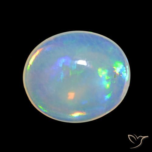 9,17 ctw natürlicher Mehrfarbig Opal, Oval, Transparent