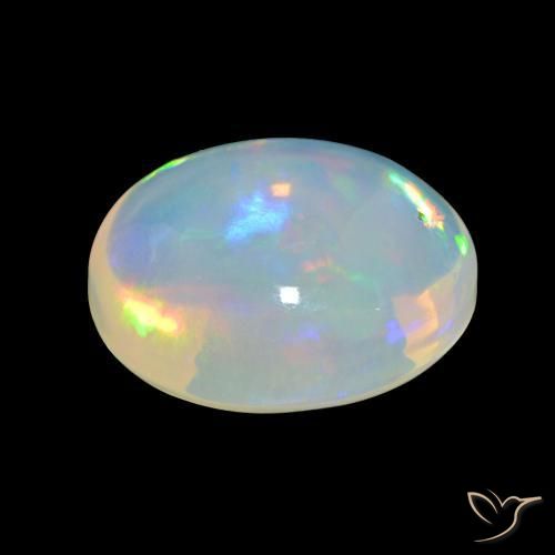9,17 ctw natürlicher Mehrfarbig Opal, Oval, Transparent