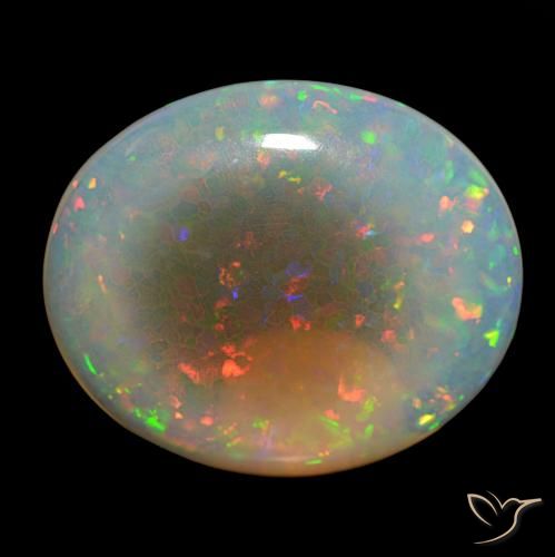 9,17 ctw natürlicher Mehrfarbig Opal, Oval, Transparent