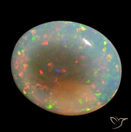 9,17 ctw natürlicher Mehrfarbig Opal, Oval, Transparent