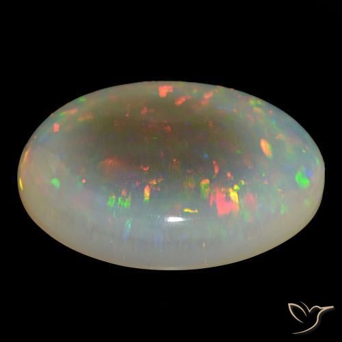 9,17 ctw natürlicher Mehrfarbig Opal, Oval, Transparent