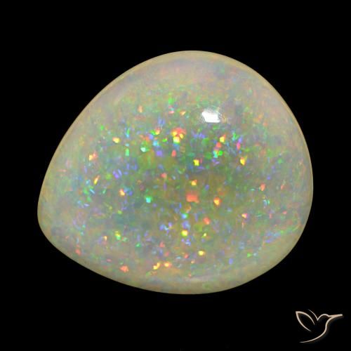 9,17 ctw natürlicher Mehrfarbig Opal, Birnenform, Transparent