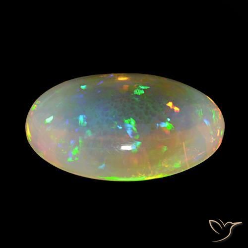 9,17 ctw natürlicher Mehrfarbig Opal, Oval, Transparent