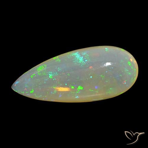 12.00ct Mehrfarbig Opal, Birnenform, Transparent