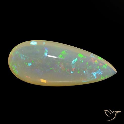 9,17 ctw natürlicher Mehrfarbig Opal, Birnenform, Transparent
