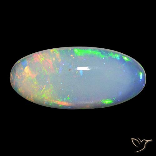 19.35ct Mehrfarbig Opal, Oval, Transparent